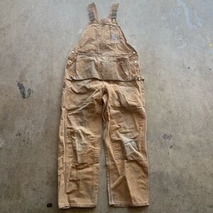 Made In Usa Carhartt Overalls Size 42 x 32